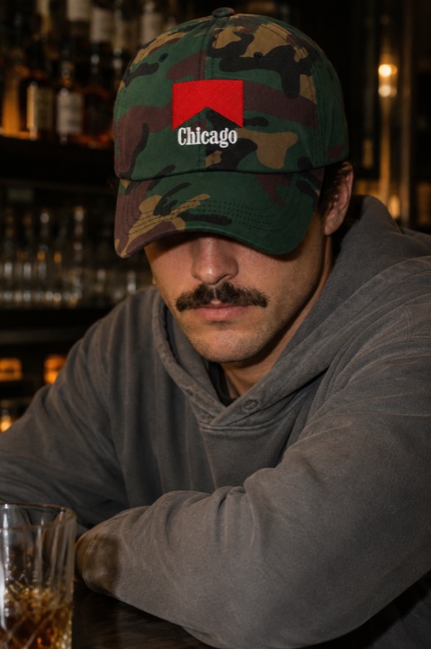 Creative variation — branded hat product photography