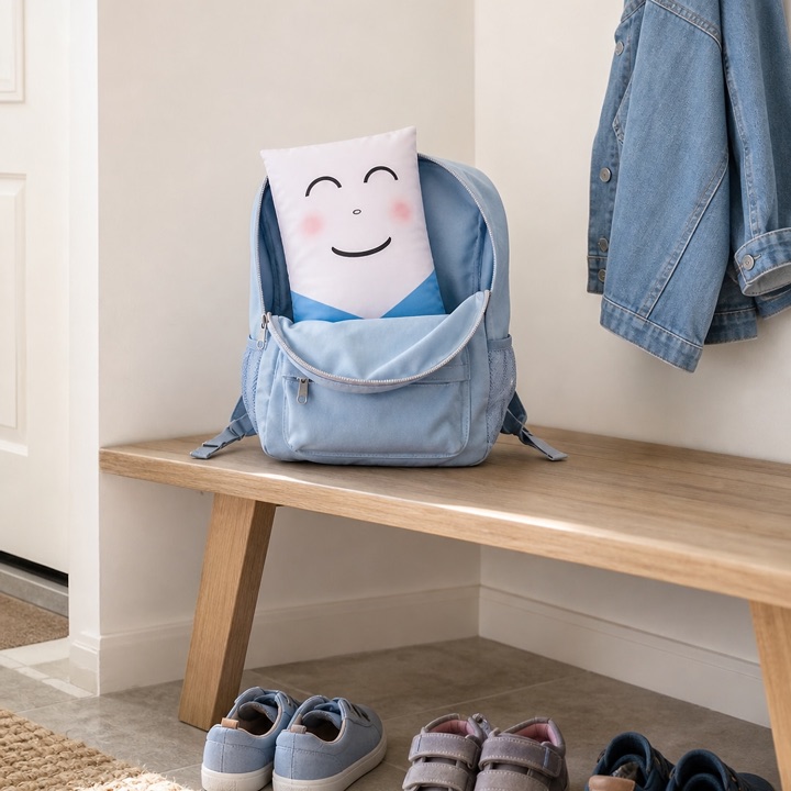 Creative variation — backpack product campaign image